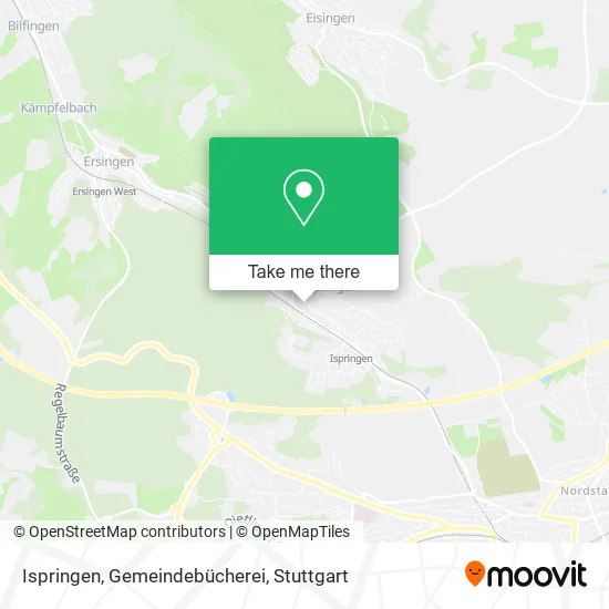 Карта Ispringen, Gemeindebücherei