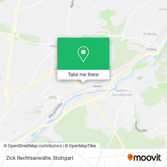 Zick Rechtsanwälte map