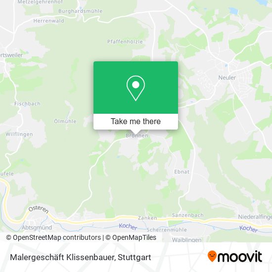Malergeschäft Klissenbauer map