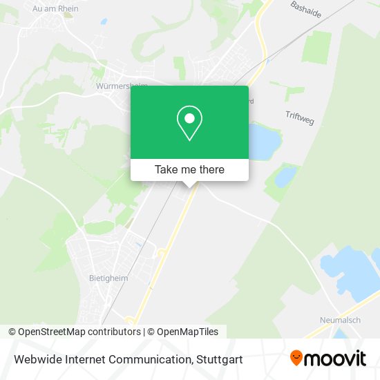 Webwide Internet Communication map
