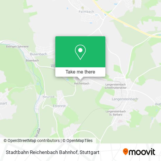 Stadtbahn Reichenbach Bahnhof map