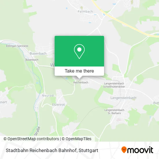 Карта Stadtbahn Reichenbach Bahnhof