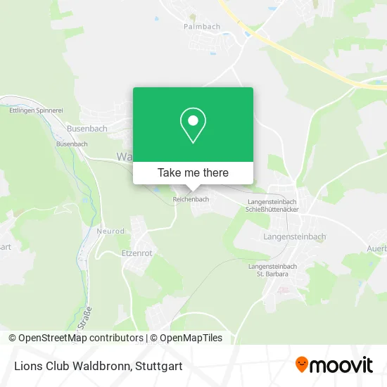 Карта Lions Club Waldbronn