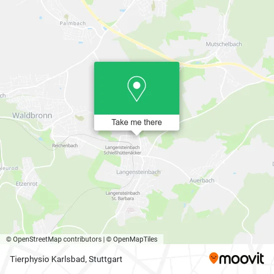 Карта Tierphysio Karlsbad