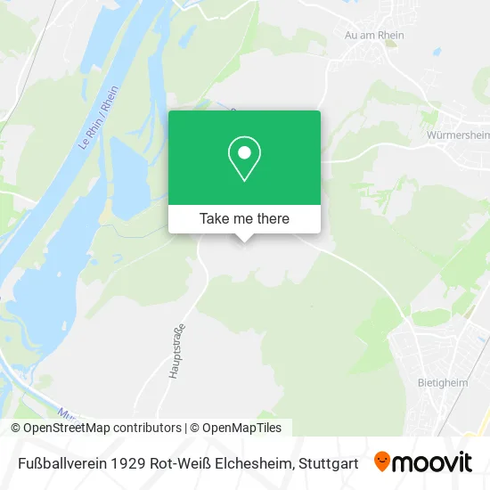 Карта Fußballverein 1929 Rot-Weiß Elchesheim
