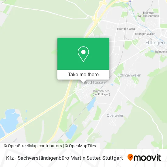 Карта Kfz - Sachverständigenbüro Martin Sutter