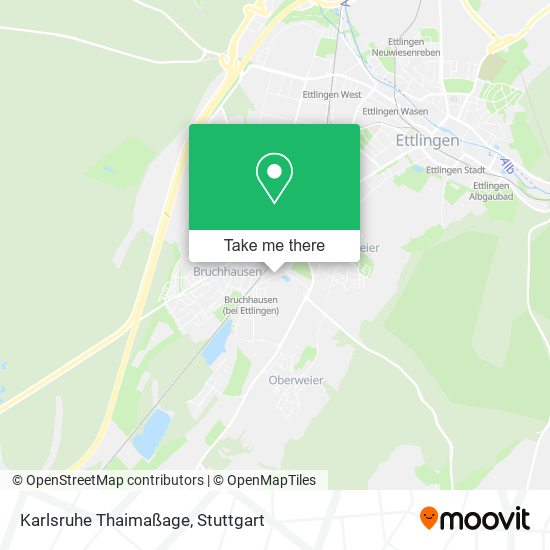 Karlsruhe Thaimaßage map