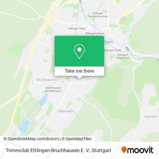Trimmclub Ettlingen-Bruchhausen E. V. map