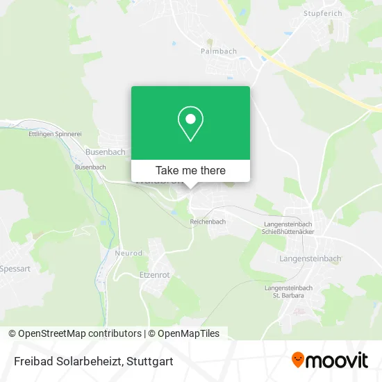 Карта Freibad Solarbeheizt