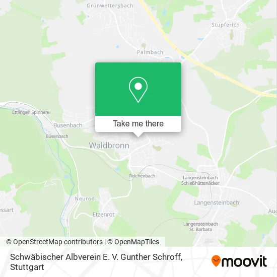 Карта Schwäbischer Albverein E. V. Gunther Schroff