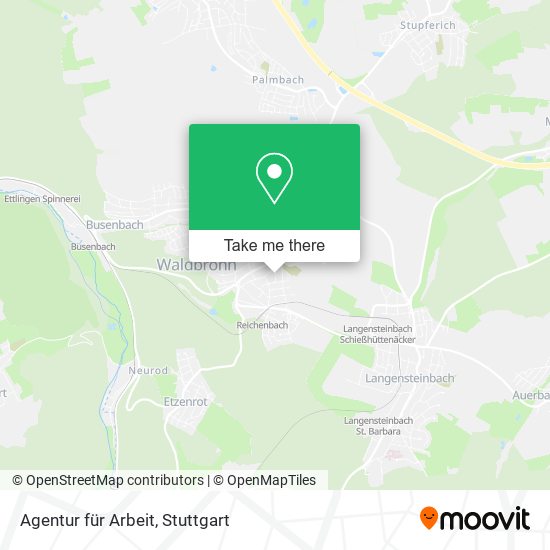 Agentur für Arbeit map