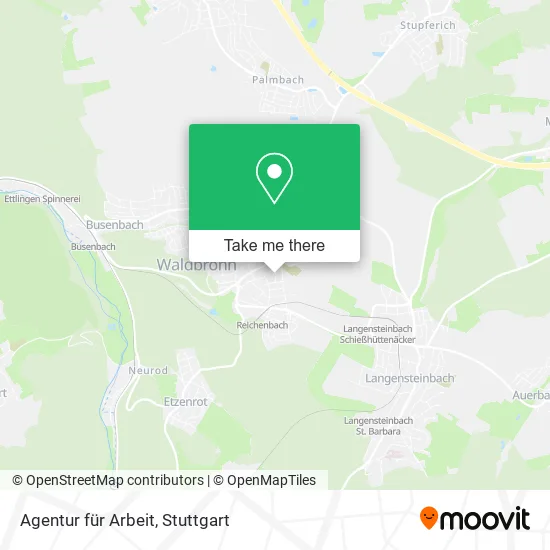 Карта Agentur für Arbeit