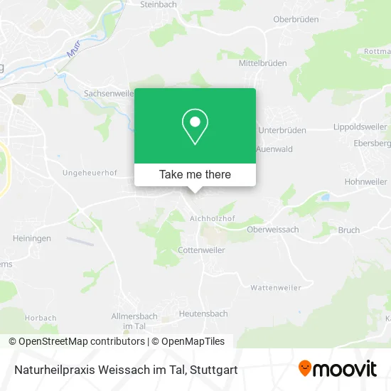 Карта Naturheilpraxis Weissach im Tal