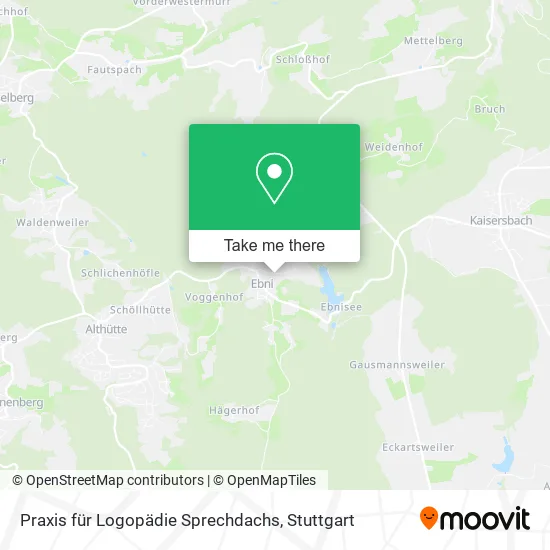 Карта Praxis für Logopädie Sprechdachs