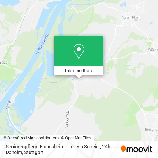 Карта Seniorenpflege Elchesheim - Teresa Scheier, 24h-Daheim