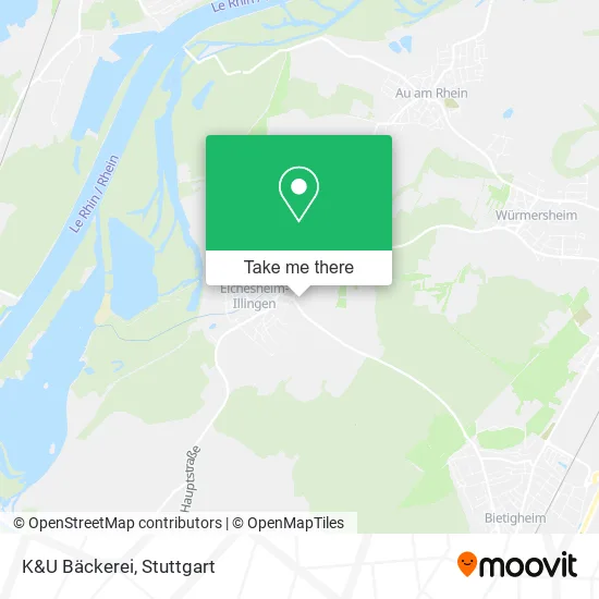 Карта K&U Bäckerei