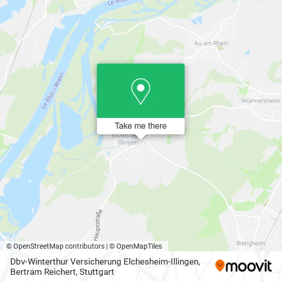 Карта Dbv-Winterthur Versicherung Elchesheim-Illingen, Bertram Reichert