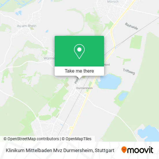 Карта Klinikum Mittelbaden Mvz Durmersheim