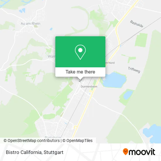 Карта Bistro California