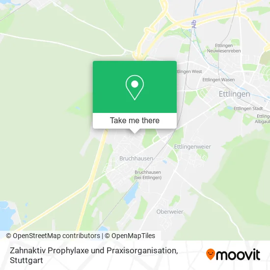 Карта Zahnaktiv Prophylaxe und Praxisorganisation