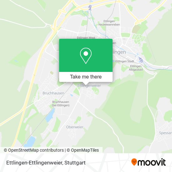 Ettlingen-Ettlingenweier map