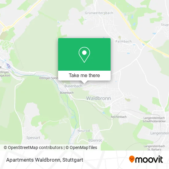 Карта Apartments Waldbronn