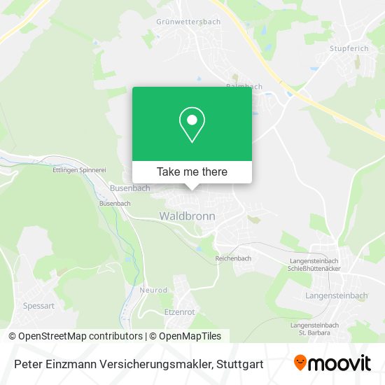 Peter Einzmann Versicherungsmakler map