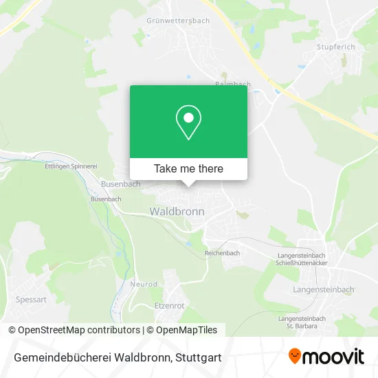 Карта Gemeindebücherei Waldbronn