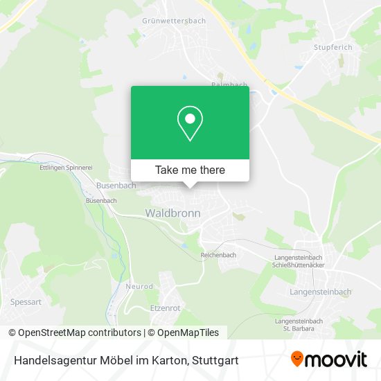 Handelsagentur Möbel im Karton map