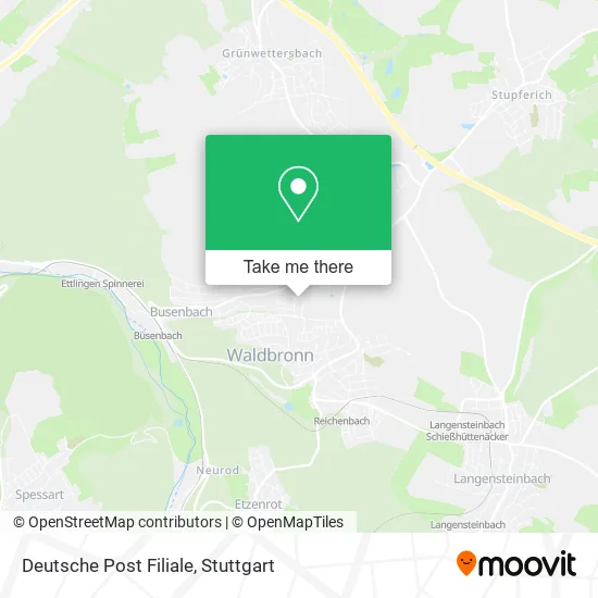 Карта Deutsche Post Filiale