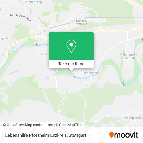 Lebenshilfe Pforzheim Enzkreis map