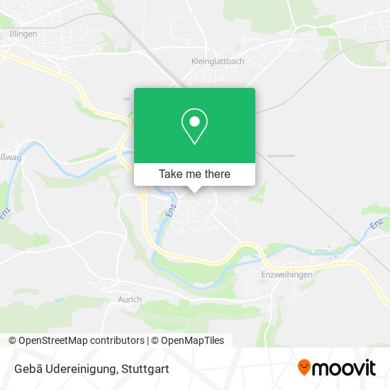 Gebã Udereinigung map