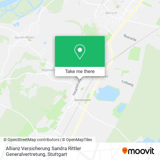 Allianz Versicherung Sandra Rittler Generalvertretung map