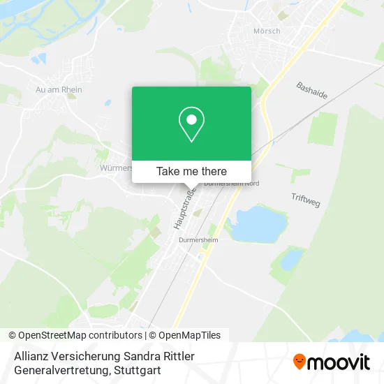 Карта Allianz Versicherung Sandra Rittler Generalvertretung