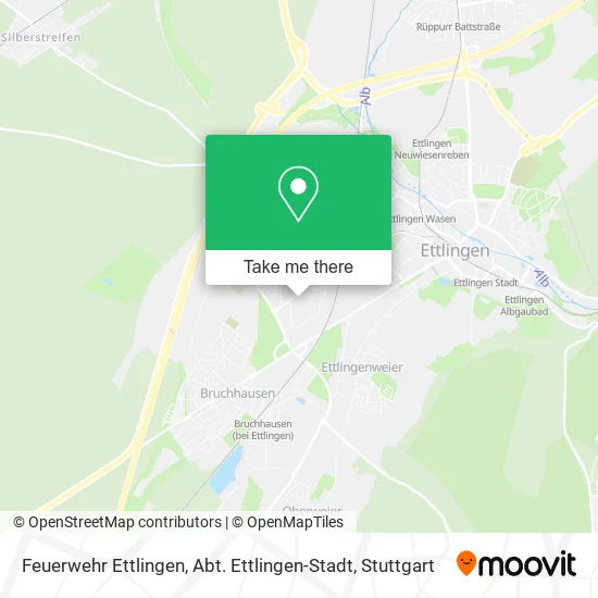 Карта Feuerwehr Ettlingen, Abt. Ettlingen-Stadt