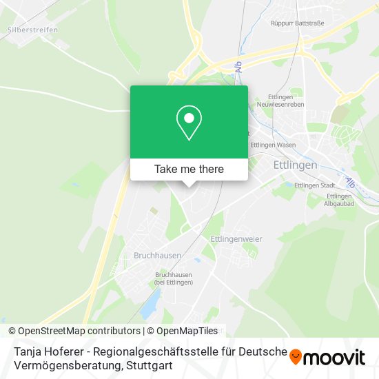 Tanja Hoferer - Regionalgeschäftsstelle für Deutsche Vermögensberatung map