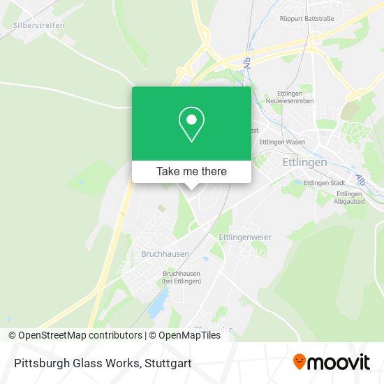 Pittsburgh Glass Works map
