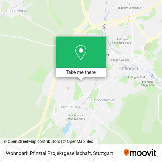 Карта Wohnpark Pfinztal Projektgesellschaft