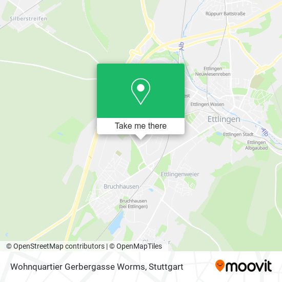 Карта Wohnquartier Gerbergasse Worms