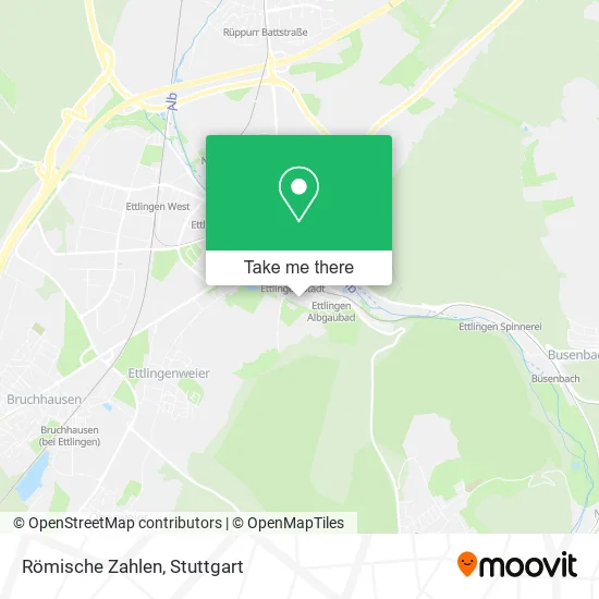 Карта Römische Zahlen