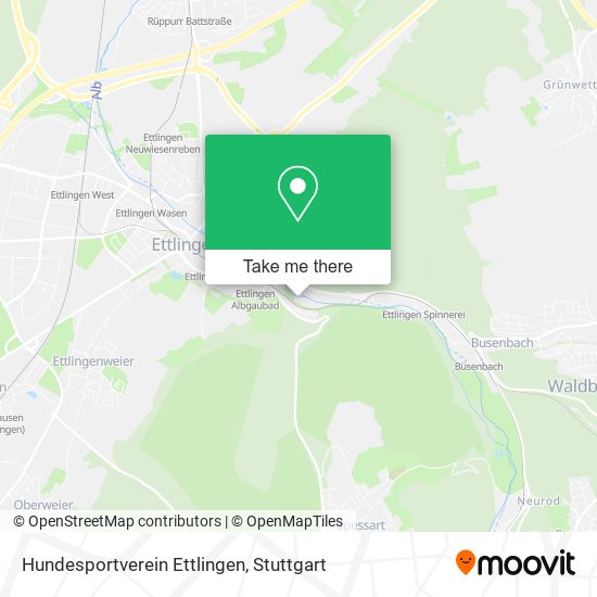 Hundesportverein Ettlingen map