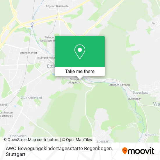 Карта AWO Bewegungskindertagesstätte Regenbogen