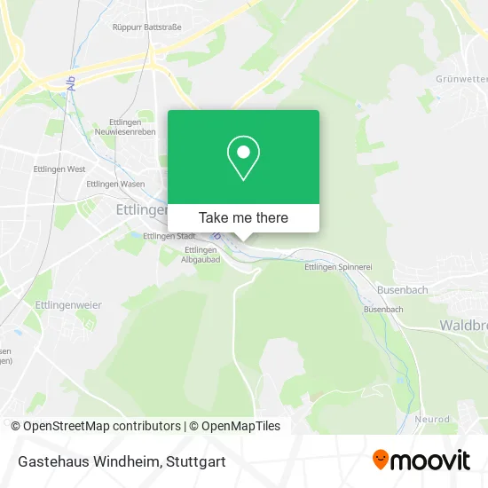 Карта Gastehaus Windheim