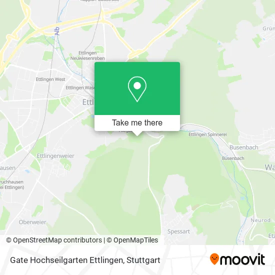 Карта Gate Hochseilgarten Ettlingen