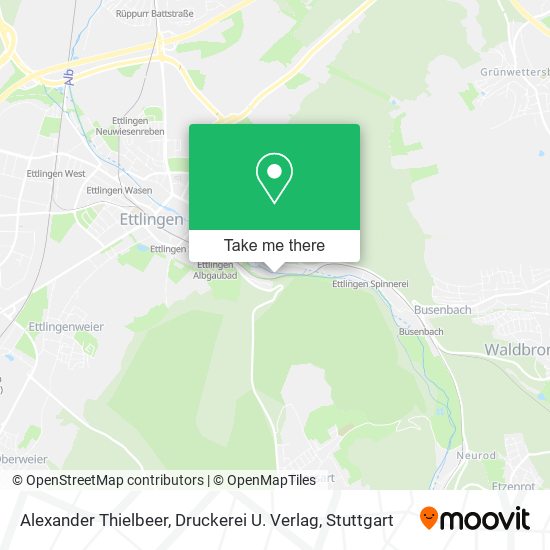 Карта Alexander Thielbeer, Druckerei U. Verlag
