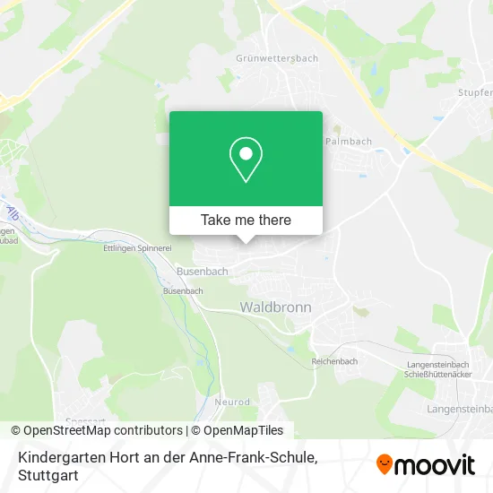 Карта Kindergarten Hort an der Anne-Frank-Schule