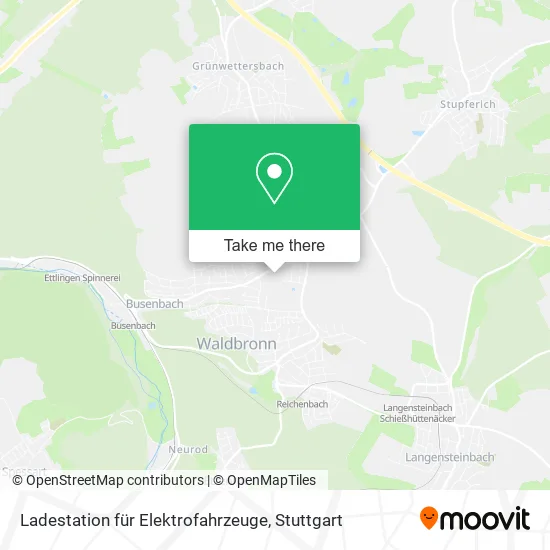 Карта Ladestation für Elektrofahrzeuge