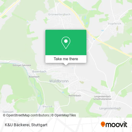 K&U Bäckerei map