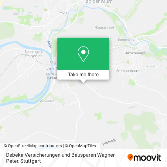 Карта Debeka Versicherungen und Bausparen Wagner Peter