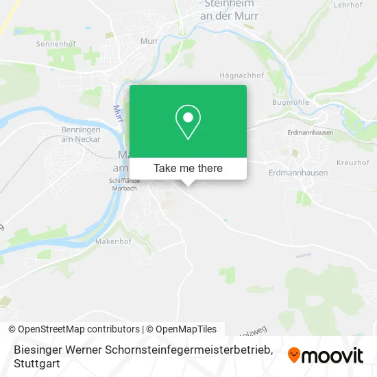 Карта Biesinger Werner Schornsteinfegermeisterbetrieb